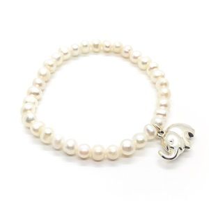 [#009] 925 Silver Freshwater Pearl Bracelet